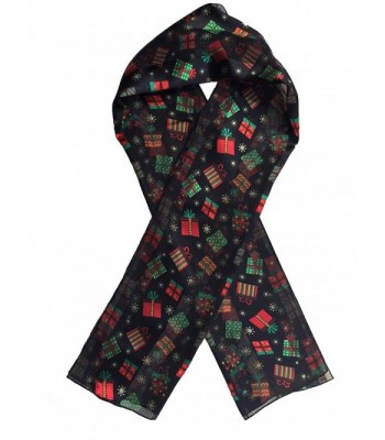 Christmas Scarf - Christmas Gift w/ Gift Box By Crown - Gift Black - CU1284ROUQ7