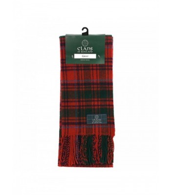 Clans Of Scotland Pure New Wool Scottish Tartan Scarf Grant (One Size) - CP123H44W0V