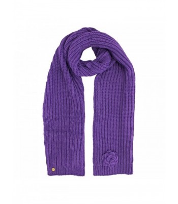 Purple Feminine Rosette Beret Scarf in Fashion Scarves