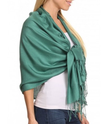 Sakkas Silky Solid Pashmina Shawl in Fashion Scarves