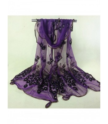 Besde Fashion Flower Embroidered Purple