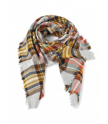 Guans Plaid Checked Tartan Scarf