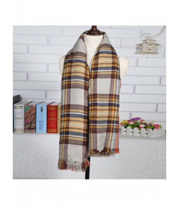 Guans Plaid Checked Tartan Scarf in Fashion Scarves