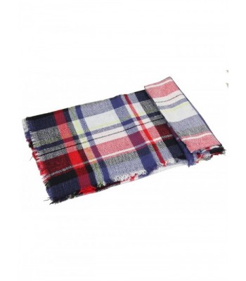 Achillea Oversized Tartan Checked Blanket in Wraps & Pashminas