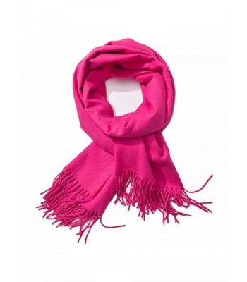 Soft Cashmere Feel Scarf- Bien-Zs Large Pashmina Shawls Wraps Winter Scarf for Women Men Gift - Pink - CZ1880QKTCL