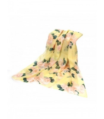 LEERYA Womens Stole Scarves Yellow