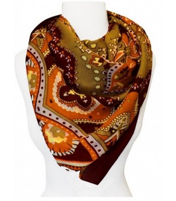 Peach Couture Weight Paisley Pashmina