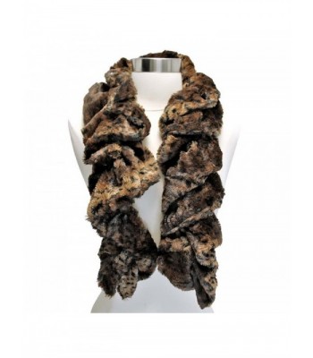 Brown Animal Print Scrunched Plush