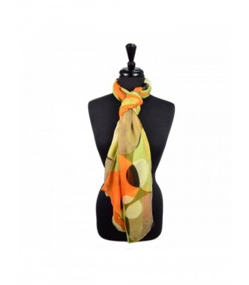 Cozzy Land Bubble Print Scarf - Lime - CJ11LXK5JJZ