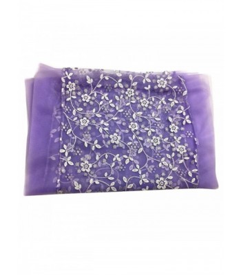 Emubody Fashion Embroidered Burntout Mantilla in Fashion Scarves