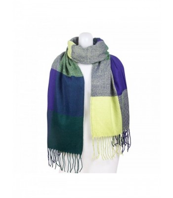 ChikaMika Winter Scarves for Women Warm Scarf Winter Scarves for Men Kids - Blue/Green - CJ187ONKQNT