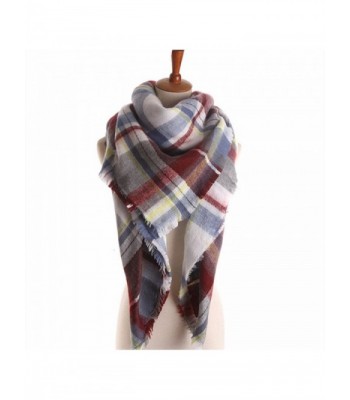 M RACLE Women's 2015 New Winter Plaid Tartan Grids Warm Blanket Scarf Shawl Wrap - Plaid 22 - C3120G08LOH