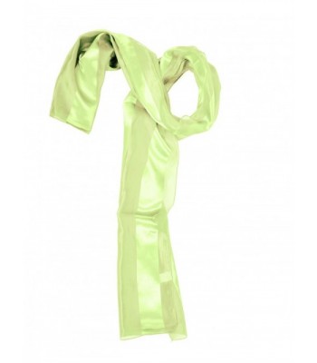 Solid Polyester Satin Scarf- LIME GREEN - CI1147GCEPJ