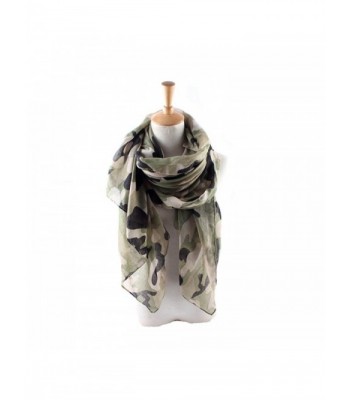 ctshow Camouflage Print Voile Print Scarf Fashionable Women Scarves - Army Green - CN182XK8EZQ