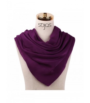 SOJOS Women's Lightweight Long Large Scarf Fashion Design with Gift Box SC307 - A3 Purple - CV1884HD4RU