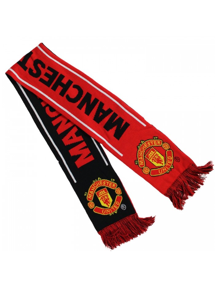 Manchester United Woven Winter Scarf (Black/Red/White) - CP11P6LXODZ