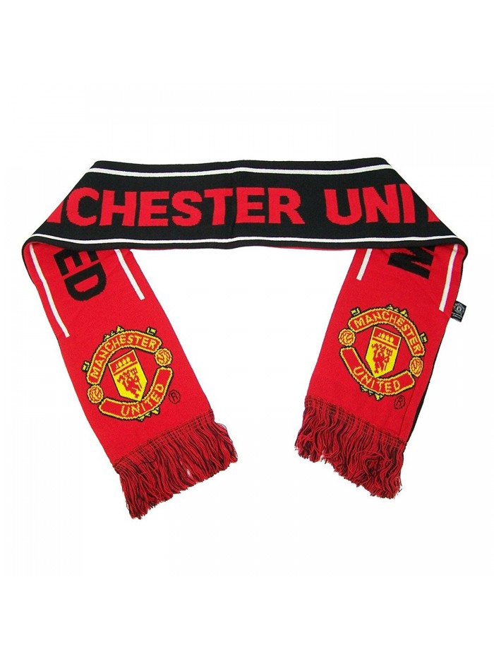 Manchester United Woven Winter Scarf (Black/Red/White) - CP11P6LXODZ