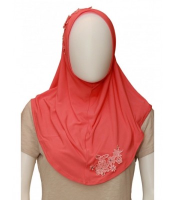 Jersey headscarf- instant hijab- ready to wear hijab for women by Ethnicity - Peach - CK17Y4AOTNO