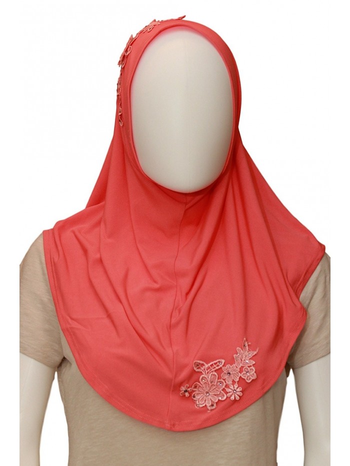 Jersey headscarf- instant hijab- ready to wear hijab for women by Ethnicity - Peach - CK17Y4AOTNO