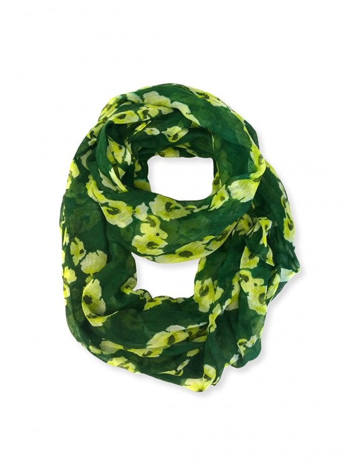 Teejoy Women's Elegant Lightweight Infinity Scarf - Dark Green - CF12LNWQWMZ