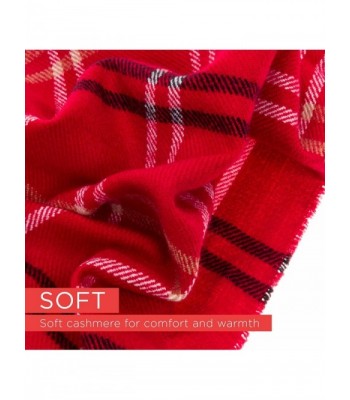 SilverHooks Plaid Cashmere Scarf Stripe