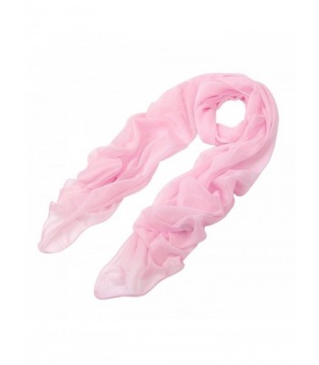 Elegant Silky Chiffon Sheer Plain Oblong Scarf Wrap - Different Colors ...