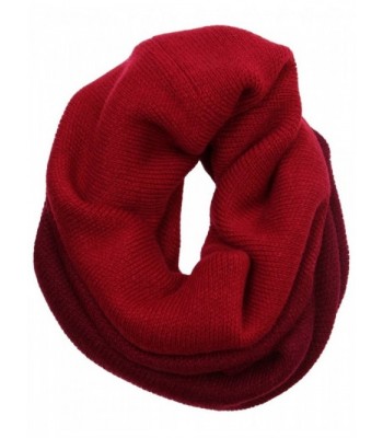 Funky Junque's CC Women's Ombre (Dip Dye) Scarf - Infinity (Circle Tube Loop Forever) - Red/Burgundy - CR1260DFCRX