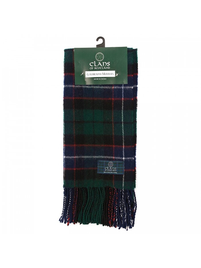 Clans Of Scotland Pure New Wool Scottish Tartan Scarf Galbraith (One Size) - CO1257ATJUP