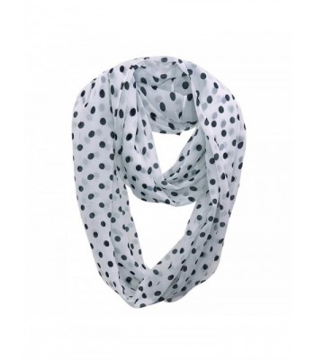 HONEYJOY Soft Light Weight Polka Dot Sheer Infinity Scarf ( 02) - CI12N0K30IP