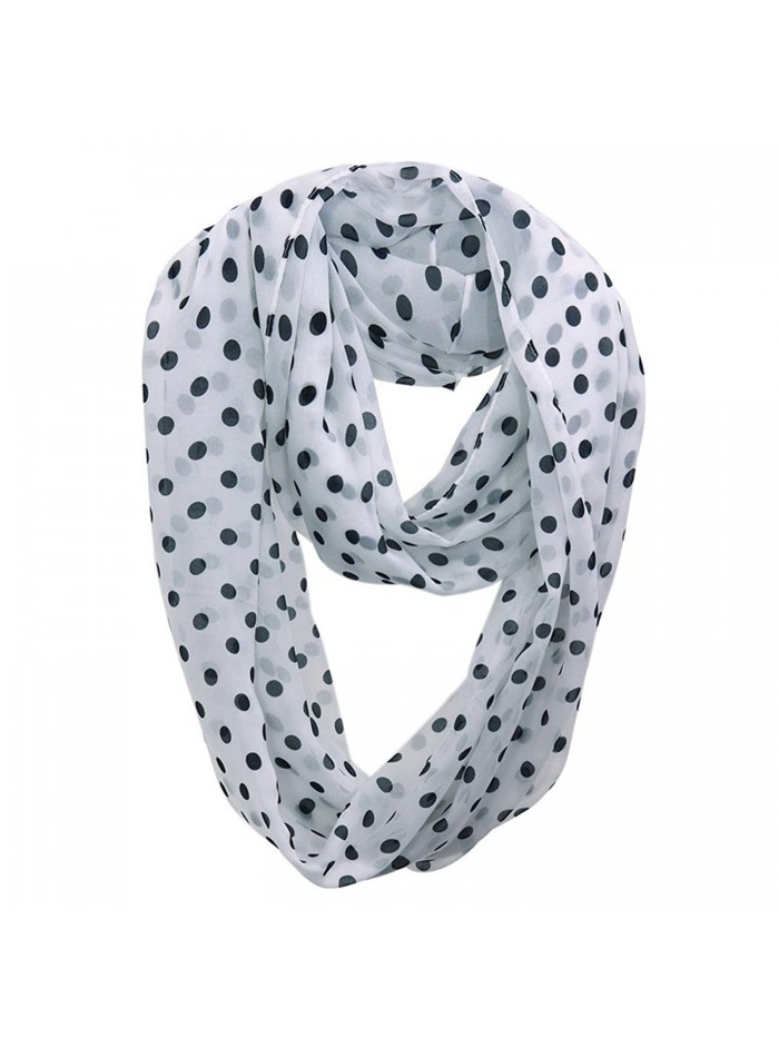 HONEYJOY Soft Light Weight Polka Dot Sheer Infinity Scarf ( 02) - CI12N0K30IP