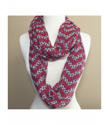 Houndstooth Lightweight Thin Poly Infinity Scarf - Roll Tide Pride ...