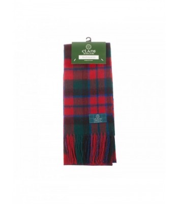 Clans Of Scotland Pure New Wool Scottish Tartan Scarf Macnaughton (One Size) - C1123H4E08P