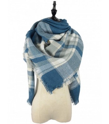 Durio Stylish Blanket Scarves Pashmina - Jean Blue Scarf - CC1868EAAAU