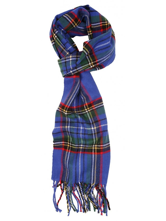 Love Lakeside-Women's Cashmere Feel Winter Plaid Scarf (One- Blue Stewart) - C312DFUPRLP