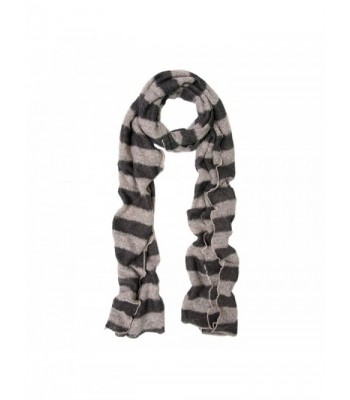 Premium Long Soft Knit Striped Scarf - Different Colors Available - Taupe - CB11H43D41P