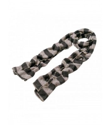 Premium Long Striped Scarf Taupe