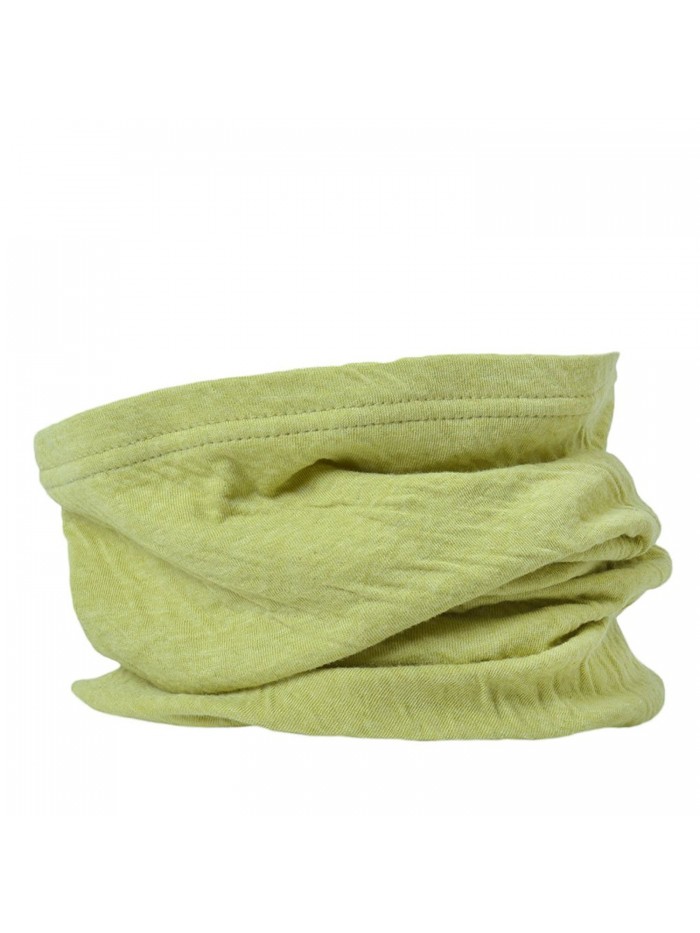 CHARM Casualbox Womens Headband Neck Warmer Beanie Fashion Made in Japan - Lime Green - CV116RGY29D