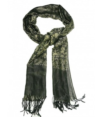 Style & Co. Women's Metallic Jacquard Evening Wrap Scarf - Gold / Black - CI1266YBY4L