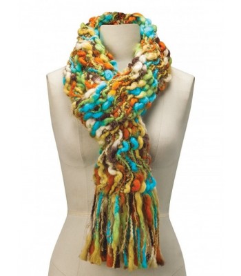 Womens Colorful Open Weave Scarf