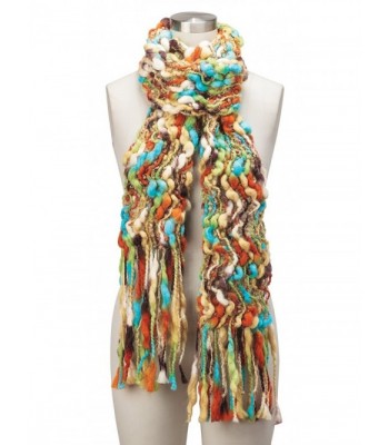 Womens Colorful Open Weave Scarf in Cold Weather Scarves & Wraps