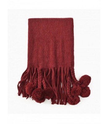 Ababalaya Womens Extra Cashmere Burgundy