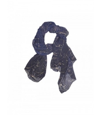 Scarves Constellation Universe Oblong Chiffon