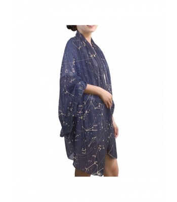 Scarves Constellation Universe Oblong Chiffon in Fashion Scarves