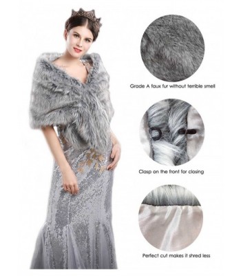 Jovono Womens Wedding Bridal Shawl in Wraps & Pashminas