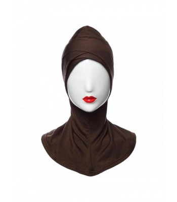 Edal New Under Scarf Hat Cap Bone Bonnet Hijab Islamic Band Neck Cover Head Wear - Coffee - CN126HWE9NF