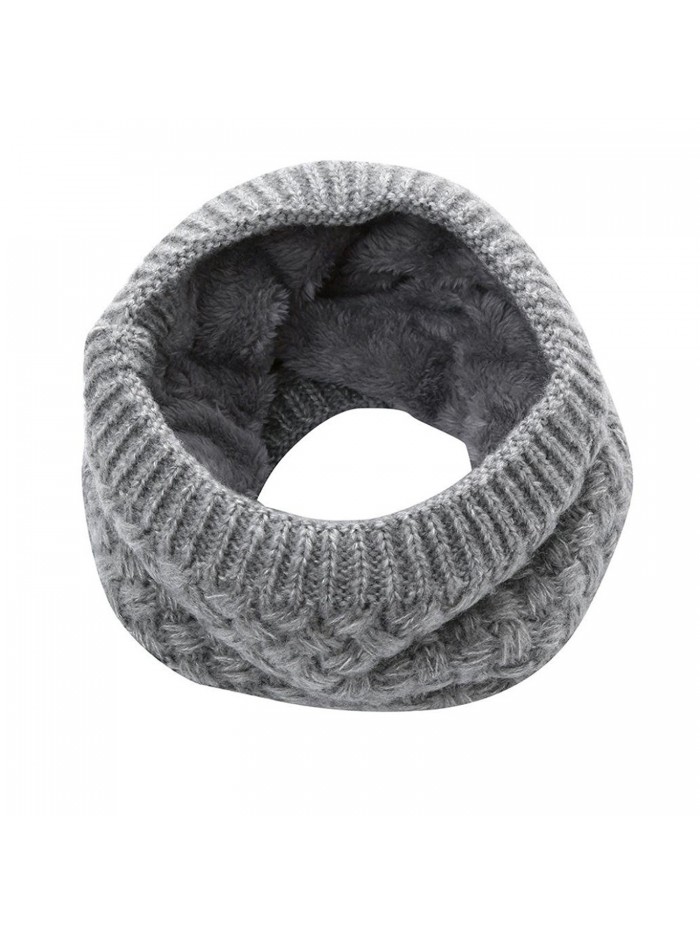 Unisex Winter Warm Scarf- Keepfit Fashion Nova Bufanda Thickness Knitted Collar for Men Women - Gray - CP188NYKO7M