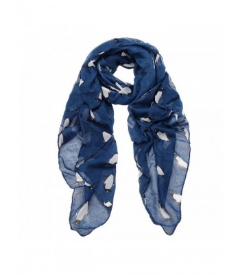 Binmer(TM)Women Lady Scarf Shawl Penguin Print Voile Scarves Girls Gift - Navy - CP125G4N2IN