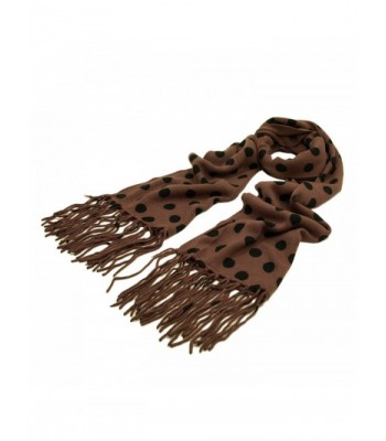 Classic Soft Polka Tassels Scarf