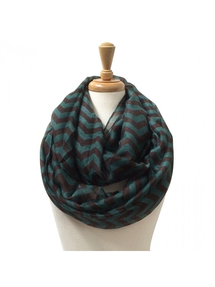 Paskmlna Zigzag Chevron Soft & Lightweight Loop Infinity Scarf - zigzag6 - C512BLURZAV