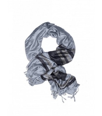 Ladies Pashmina Shawl Striped Scarf Wrap With Fringe Fashion Scarves For Women - CF12NG5P6ME